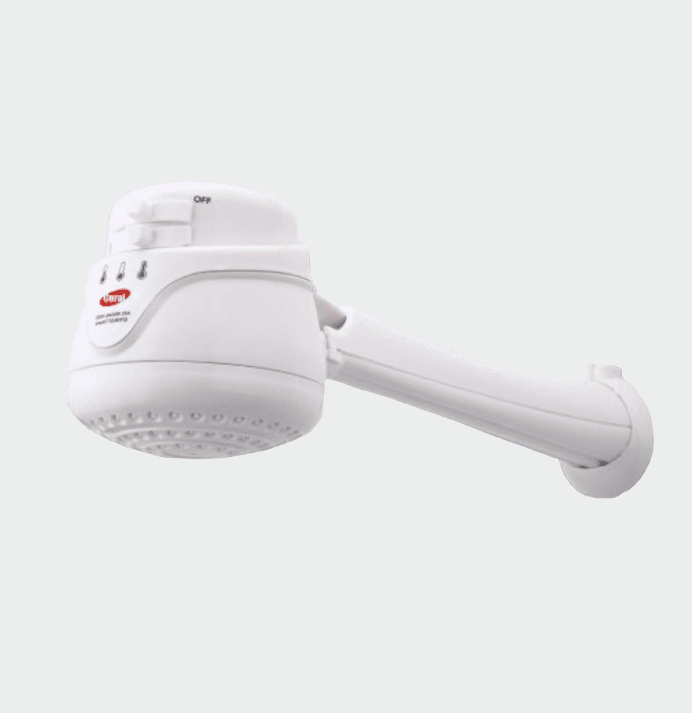 WJSP Electric Shower Head Heater 110v White 3.9kw Instant Hot Water for Bathroom Safety