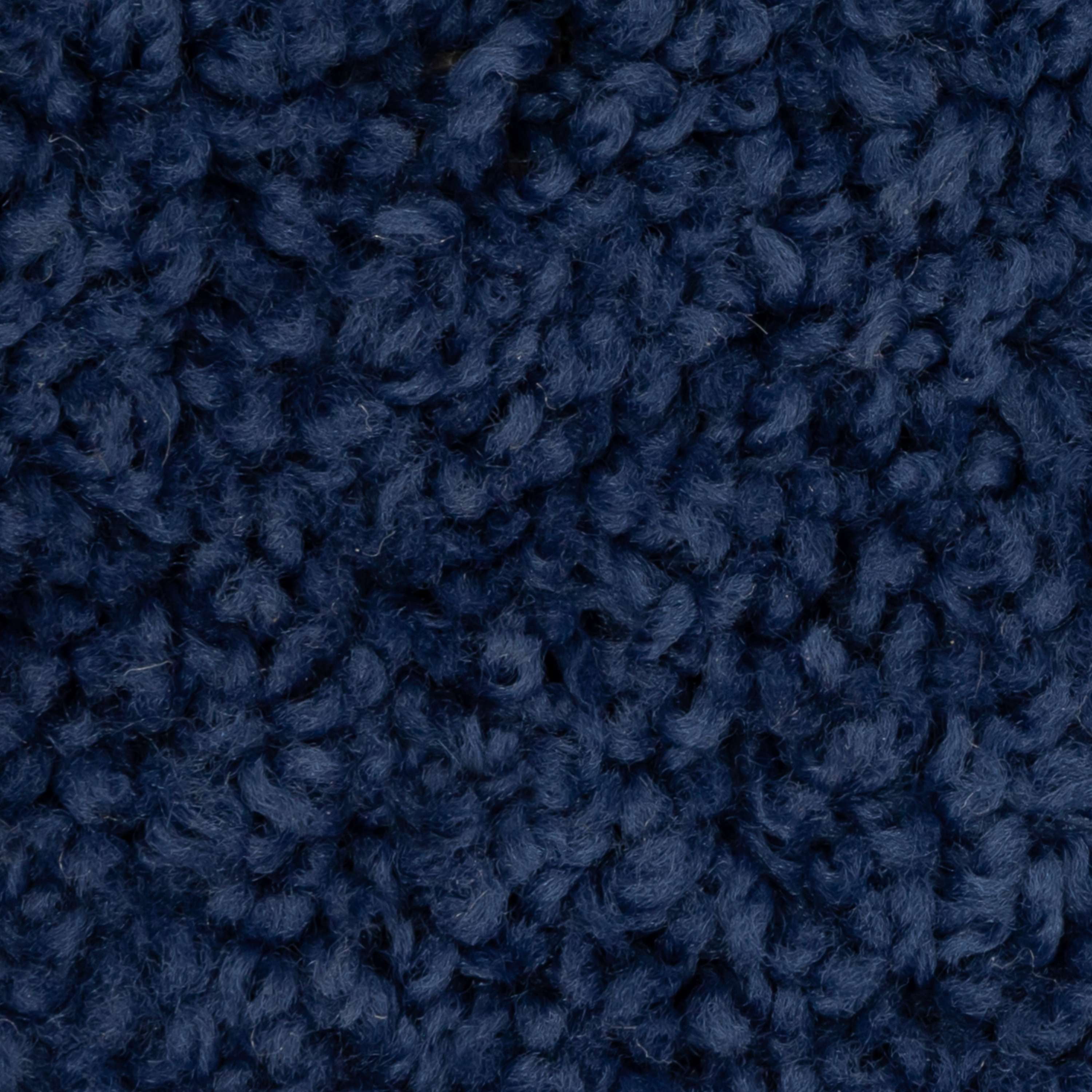 Mainstays Traditional Solid Navy Youth Shag Indoor Area Rug, 5'x7'