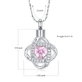 thumbnail image 2 of Cremation Jewelry Heart Urn Necklace for Ashes for Women Memorial Keepsake Simulated Birthstone Pendant for Loved Ones, 2 of 5
