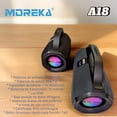 thumbnail image 3 of Bocina Moreka+ A18 70W, Bluetooth, TF Card, Radio FM, USB Contra Agua IPX6, 3 of 11