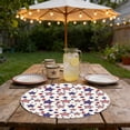 thumbnail image 4 of 4 Piece Independence Day Star Printed Placemat 14.0 Inch Round Mat For Kitchen Table And Home Decor, 4 of 6