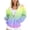 Purple, variant on ChaoHeng Ladies Coats with Hood $19.99 Oversized for Women,Women Fashion Printed Blouse Long Sleeve Tops Sweatshirt Pockets Hoodied,Green,S