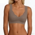 thumbnail image 4 of Antinious Womens Plus Size Seamless Finish Wireless Light No Foam Sports Bra, 4 of 5