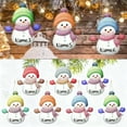 thumbnail image 4 of Dserfhy 7 Pcs Snowman Christmas Ornament Personalized Family Name Acrylic Snowman Christmas Hanging Decoration for Xmas Tree Holiday Party Decor, 4 of 8