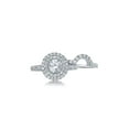 thumbnail image 3 of 14k White Gold Round Diamond Double Halo Bridal Wedding Ring Band Set 1-3/4 Cttw, 3 of 3
