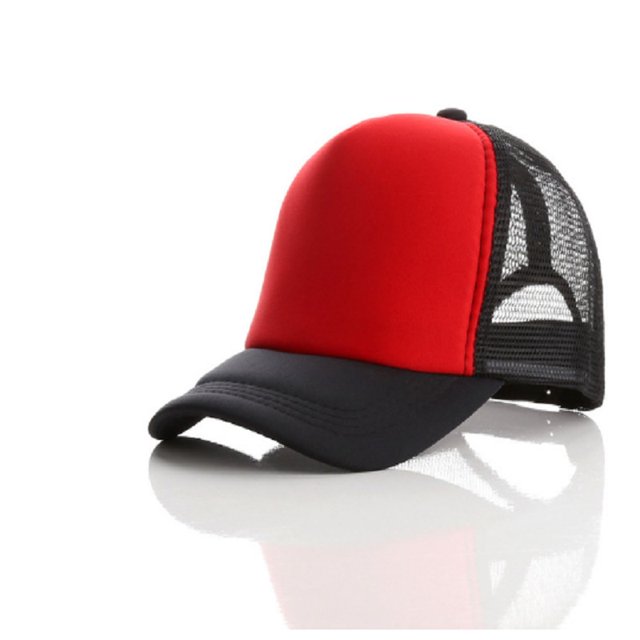 40 Colors Factory Price! Free Custom Logo Baseball Cap Trucker Hat 100% Polyester Hats Blank Mesh Cap Men Women GorrasNo logo&55-58cm Adult Gao Jinjia LED