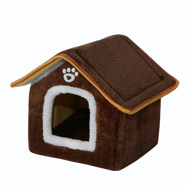 Cama para Gatos Jinwen Casa para Gatos Marrón y S