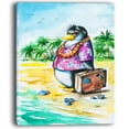 thumbnail image 2 of Designart Pingouin Profitant de Vacances à la Plage, 2 of 3