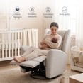 thumbnail image 2 of Sillon Reclinable Giratorio Con Mecedora Möma Mila Gris Claro, 2 of 7
