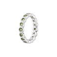 thumbnail image 4 of Gem & Harmony Green Peridot Ring 1.35 Carat (Ctw) in Sterling Silver for Women, 4 of 5