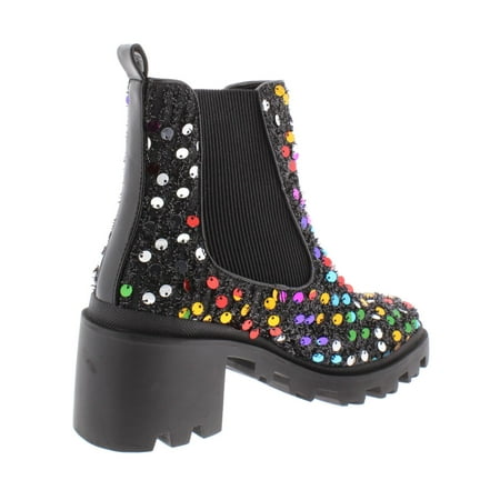 betsey johnson women's rowann block heel booties