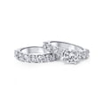 thumbnail image 3 of Ensemble de Bagues de Fiançailles en Diamant 6ct Or Blanc 14K, 3 of 4