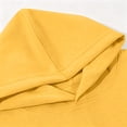thumbnail image 3 of Kids Girls Boys Hoodie Sweatshirt Solid Color Long Sleeve Pullover Top Casual Back to School Clothes 2-3 Years Yellow, 3 of 9