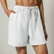 thumbnail image 1 of MKLEKYY Pantalones Cortos de Mezclilla para Mujer, Cintura Elástica, Informales, de Verano, de Cintura Alta y Lisa, 1 of 4