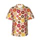 thumbnail image 1 of Balery Donut Camisas hawaianas de manga corta para hombre, camisas playeras de corte holgado, camisas de vacaciones con botones,X-Large, 1 of 7