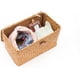 thumbnail image 3 of Caja De Almacenamiento, Caja De Almacenamiento, Caja Decorativa, Almacenamiento De Cosméticos Con Tapa, Cestas De Almacenamiento Hechas De Algas Marinas Naturales, Práctico Aprox. 26 × 16 × 10Cm Namotu LN-1883, 3 of 5