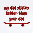 thumbnail image 2 of CafePress - My Dad Skates Better Than Yo Infant Bodysuit - Baby Light Bodysuit, Size Newborn - 24 Months, 2 of 4