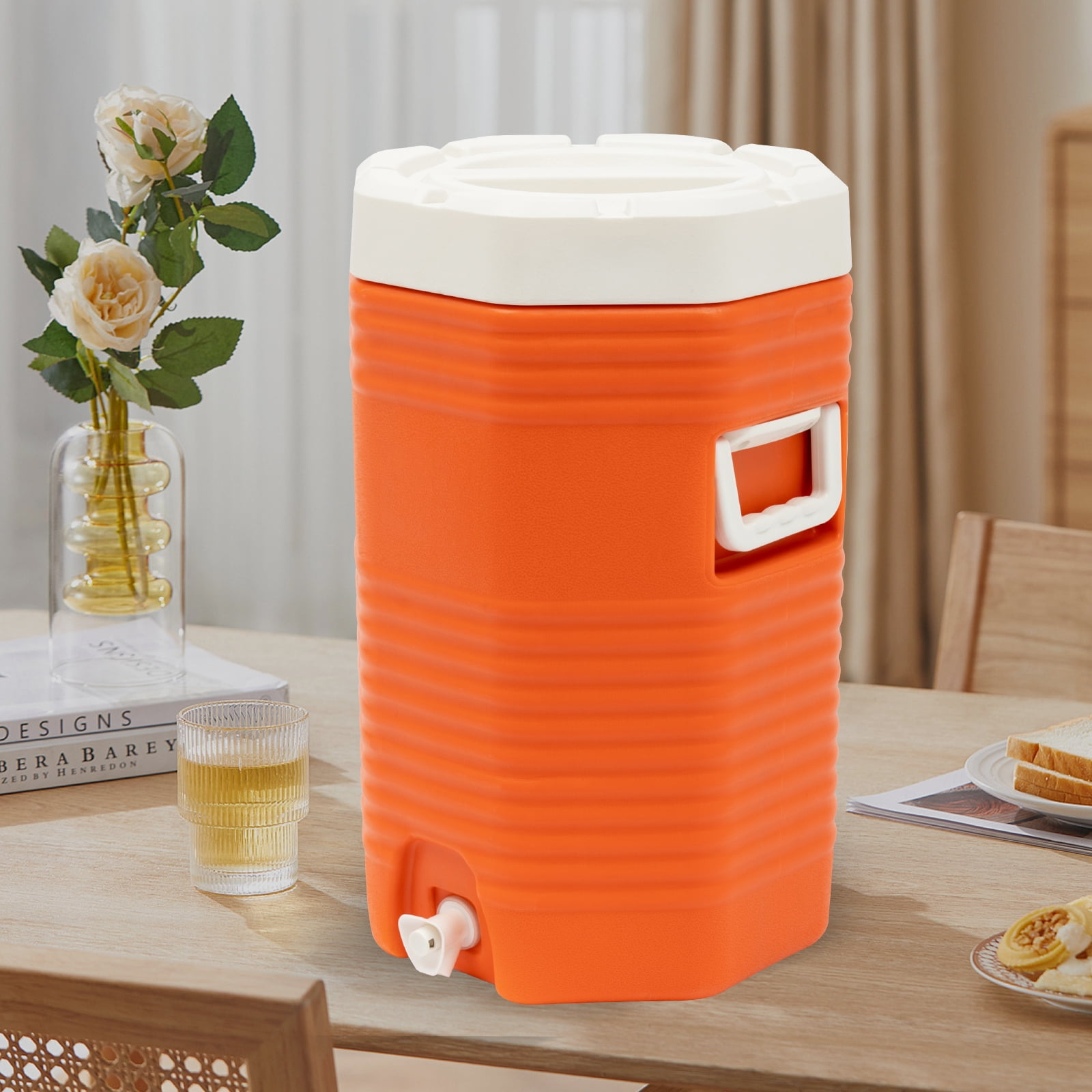 ChicHomey ​​Insulated Beverage Cooler, 4 Gal Large Capacity,12h Heat/48h Cold Retention,220lbs Load Capacity for Party, Outdoor, Restaurant