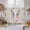 Beige, variant on Spring Easter Kitchen Curtains 54 Inch Length, Watercolor Flowers Rabbits Ears Bow Wooden Gray Tiers Curtains for Bathroom Bedroom Cafe, Light Filtering Window Treatment Drapes 2 Panels 42"Wx54"L