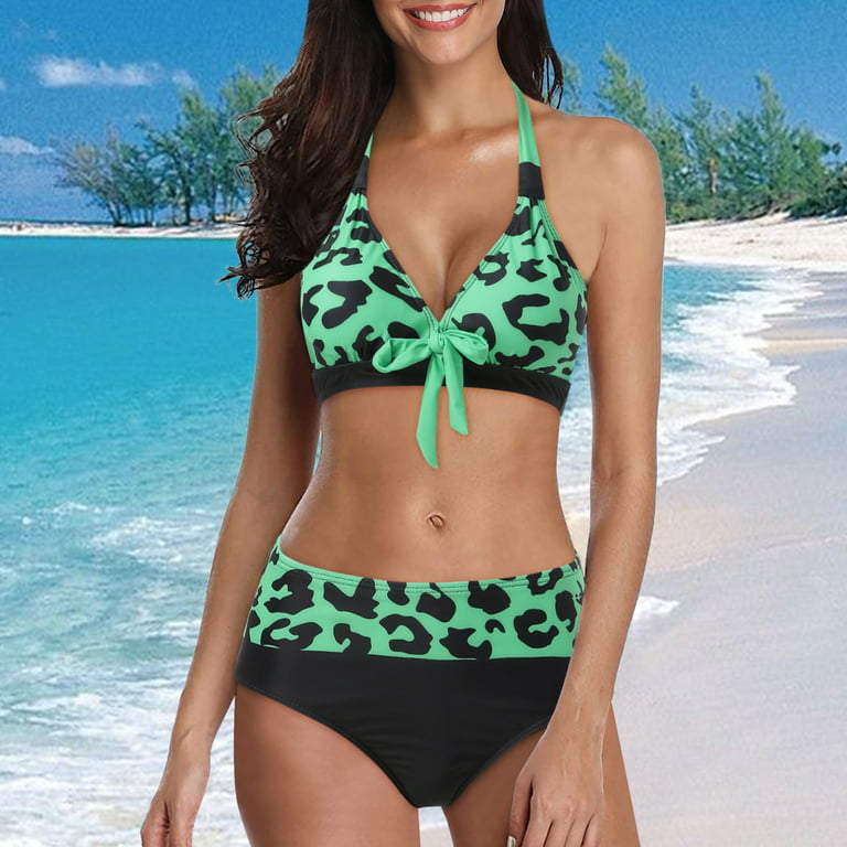 kpoplk Womens High Waisted Bikini Sets Sporty Two Piece Swimsuits