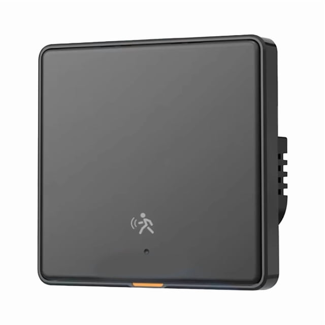 Tuya ZigBee 3.0 Smart Light Switch with 6M Radar Human Motion Detection Alarm Sensor No/Need Neutral Wire Switch Black