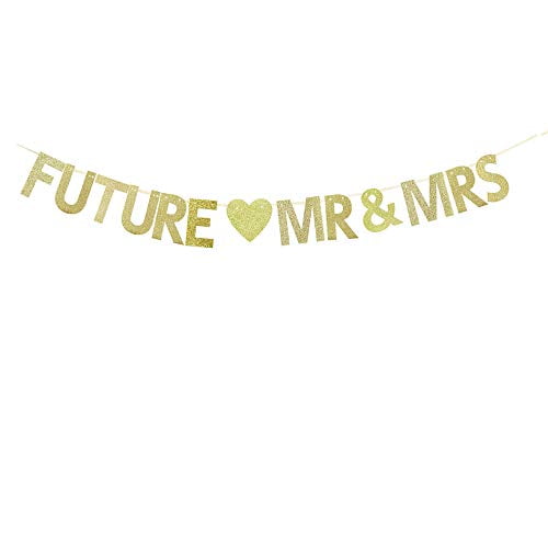 Future Mr & Mrs Banner,Wedding Party Decor,Bridal Shower/Engagement/Bachelorette Party Decorations