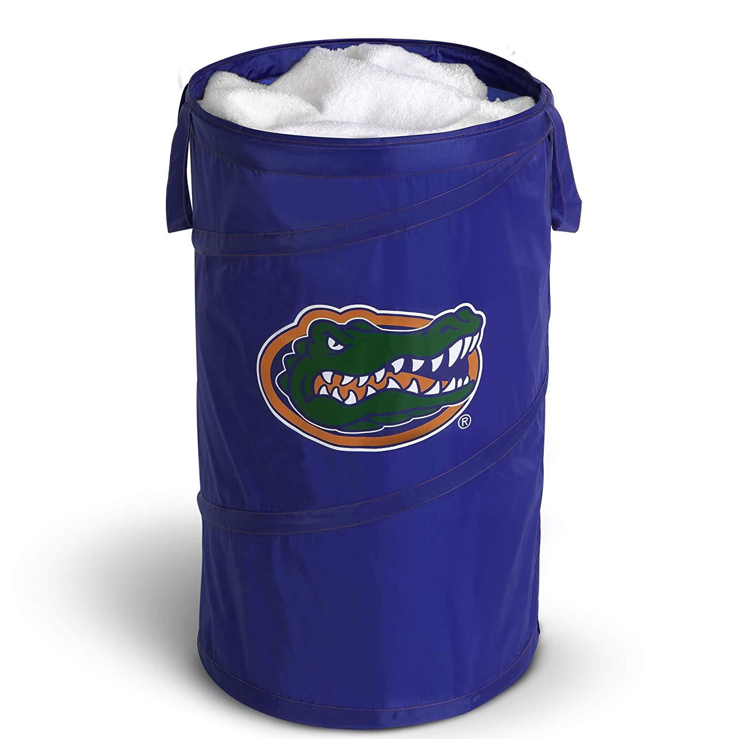 Smart Design Pop-up Spiral Laundry Hamper Bag - 15 x 25 inch - University of Florida  - Blue & Orange - Florida Gators