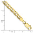 thumbnail image 2 of 10k Yellow Gold 4.5mm Concave Anchor Chain Bracelet, 2 of 6