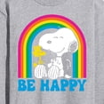 thumbnail image 3 of Peanuts - Be Happy Rainbow - Men's Long Sleeve T-Shirt, 3 of 6