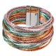 thumbnail image 1 of Pulsera de mujer tipo brazalete premium, accesorios para atuendos, fácil de usar, regalo, brazalete versátil con cierre, elegante Cham púrpura verde, 1 of 8