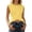 Yellow, variant on Women's Slim Fit Short Sleeve Top with Ribbon Back Straps for Everyday Wear – Versatile Tee for Spring and Summer, XS, Navy