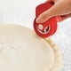 thumbnail image 4 of Ounissouiy Galleta Tarta Pizza Pastelería Entramado Rodillo Cortador Craft Cocina Tool Herramientas y accesorios para hornear Blanco rojo patrón de cáñamo, 4 of 6