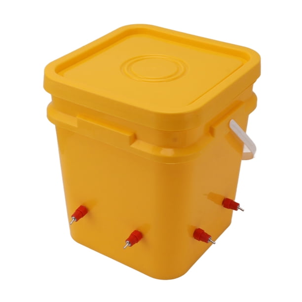 Bebedero Automático Para Pollos, Kit De Comedero Para Bebederos Para Aves De Corral Con Cubo De 12L, Para Pollo, Ganso, Pato, Codorniz Y Paloma