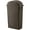 Brown, variant on Gray 23 Gallon Slim Rectangular Trash Can with lid Restaurant Trash can Commercial Trash can Tall Plastic Trash can Industrial Trash can Square Trash cans for Kitchen Trash can with Dome Swing Lid