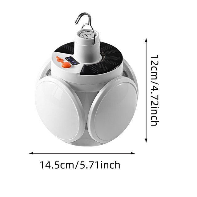 JJKBVCLO LED Camping & Light Solar Powered Function Football Design Emergency Light Energy Saving Rechargeable Bulb