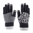 thumbnail image 1 of EeaseMX 1 par de guantes gruesos para pantalla táctil, de punto, cálidos, resistentes al viento, de invierno, para exteriores, para hombre (negro), 1 of 7