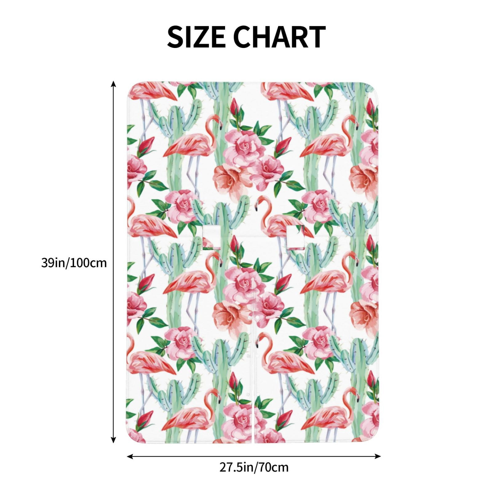 Naloa Flamingo Flower Baby Car Seat Cover, Breathable Baby Carrier Cover, Multiuse Baby Carrier Cover & Nursing Breastfeeding Cover