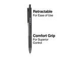 thumbnail image 2 of Tru Red Tr59161 Ballpoint Gripped Retractable Pen, Medium Point, 1.0Mm, Black, Dozen, 2 of 4