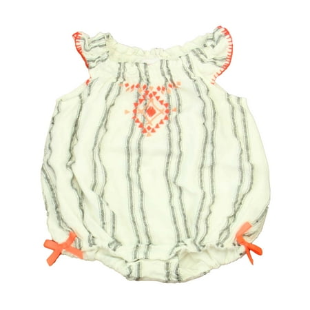 

Pre-owned Tommy Bahama Girls White | Black Romper size: 18 Months