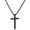 Black, variant on APSVO Black Cross Necklaces for Men Boys Stainless Steel Cross Pendant Chain Religious Christian Birthday Christmas Jewelry Gifts Teen Boyfriend Dad Adults Stocking Stuffers for Kids 18/20/22/24 Inch