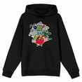 thumbnail image 3 of Teen Titans Go to the Movies Heroes Charging Men's Black Sweatshirt-5XLB, 3 of 5