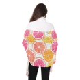 thumbnail image 4 of FORMRS Womens Scarf Winter Soft Long Big Warm Shawls Wrap Tassel Scarves, Orange Grapefruit Slices, 4 of 9