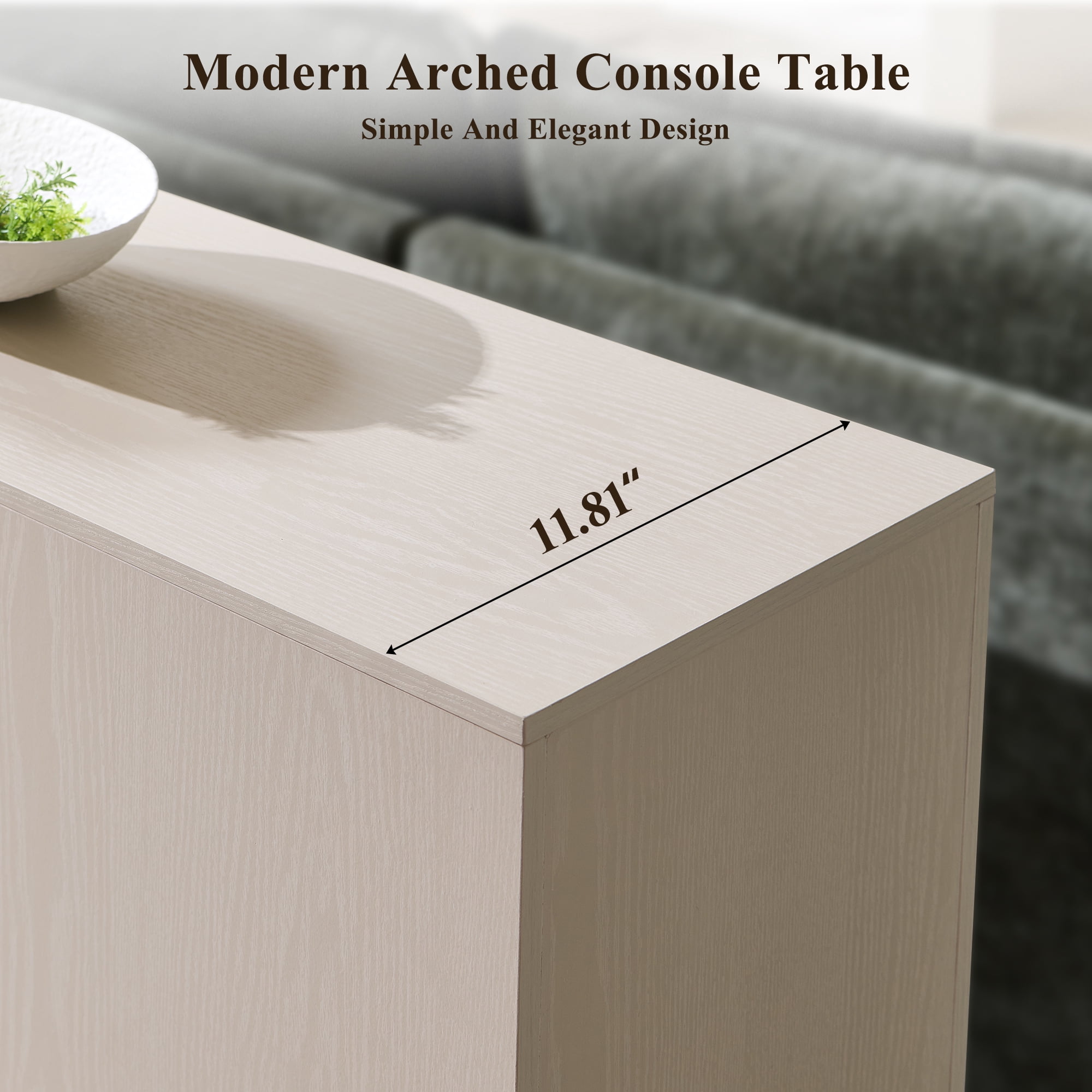 SinCiDo Console Table, Modern Entryway Table for Living Room Foyer and Corridor