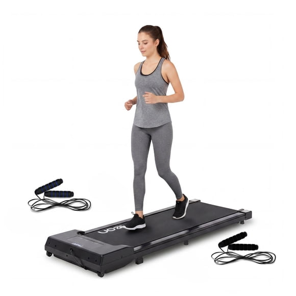 NEON Kit de Caminadora Corredora Eléctrica Walking Pad 1 HP 6 km/h + 2 Cuerdas Para Saltar de 300cm
