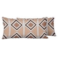 thumbnail image 1 of VargottamIndoor/OutdoorPolyester FabricLumbarPillowCover With Insert,All-Weather Waterproof Rectangular Cushion for Patio Furniture,12" x 18"Set of 2 -Geometric-64, 1 of 6