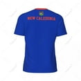 thumbnail image 4 of Exclusive design New Caledonia Flag Grain 3D Printed Men For Running Bike Soccer Tennis Fitness Sports tshirt Mesh Short T-shirt, 4 of 11