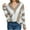 Khaki, variant on Lovskoo 2024 Sweaters for Women Winter Casual Striped Color Blocking V-Neck Long Sleeve Pullover Knitted Sweater Top Blouse Sweater Khaki
