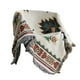thumbnail image 1 of Sofá Manta de tiro Hilo de tejer Tapicería decorativa Cubierta lavable Aire acondicionado Patrón de viaje Impresión Alfombra Decoración 90x90cm Jumpingount HA009634-01B, 1 of 4