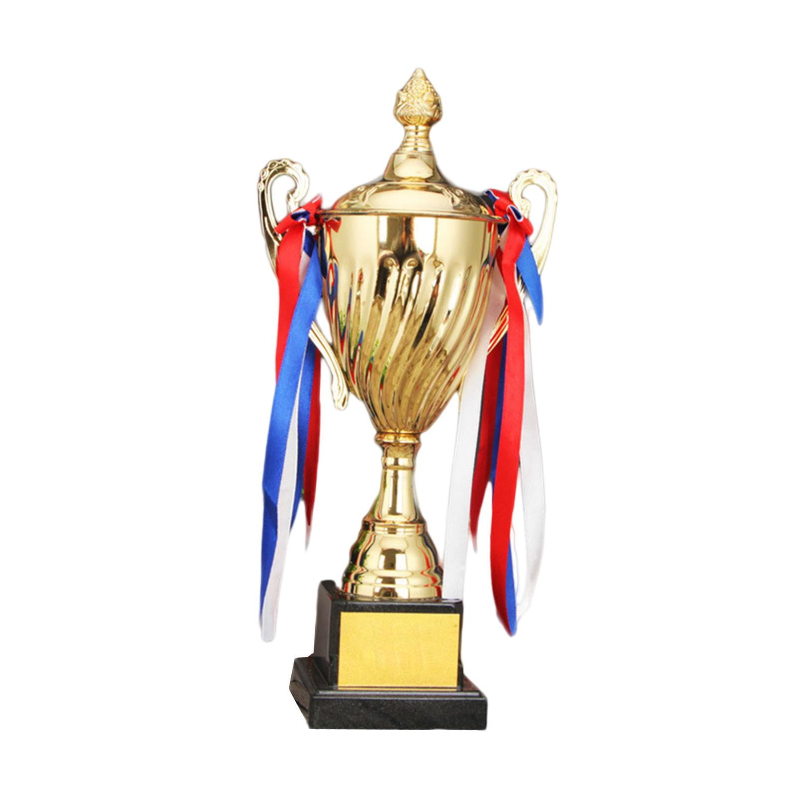 Award Trophy Metal Trophy Cup with Base for Event Soccer Football League Match School 35cm