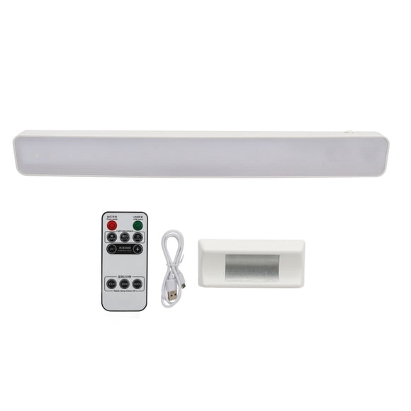 Lámpara de pared magnética LED, barra de luz de pared magnética con Control remoto, Cable de datos USB, modelo de conexión de carga de doble uso, color blanco